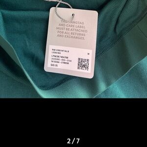 Fenty  green leggings NWT . Size M